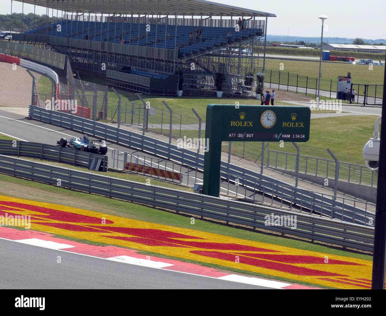 Silverstone F1 British Grand Prix GP England -Pit lane Stock Photo