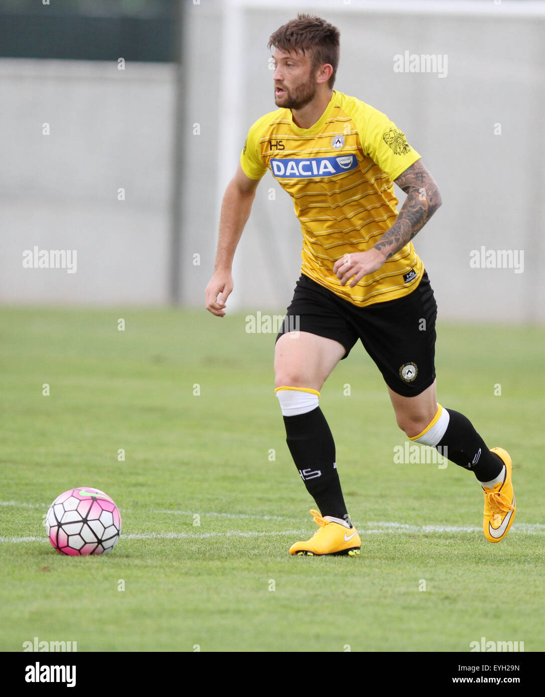 Udine, Italy. 29th July, 2015. Udinese's defender Sergio Piccoli Neuton during the friendly pre-season football match Udinese Calcio v Clodiense on 29th July, 2015 at Bruseschi training center in Udine, Italy. Credit:  Andrea Spinelli/Alamy Live News Stock Photo