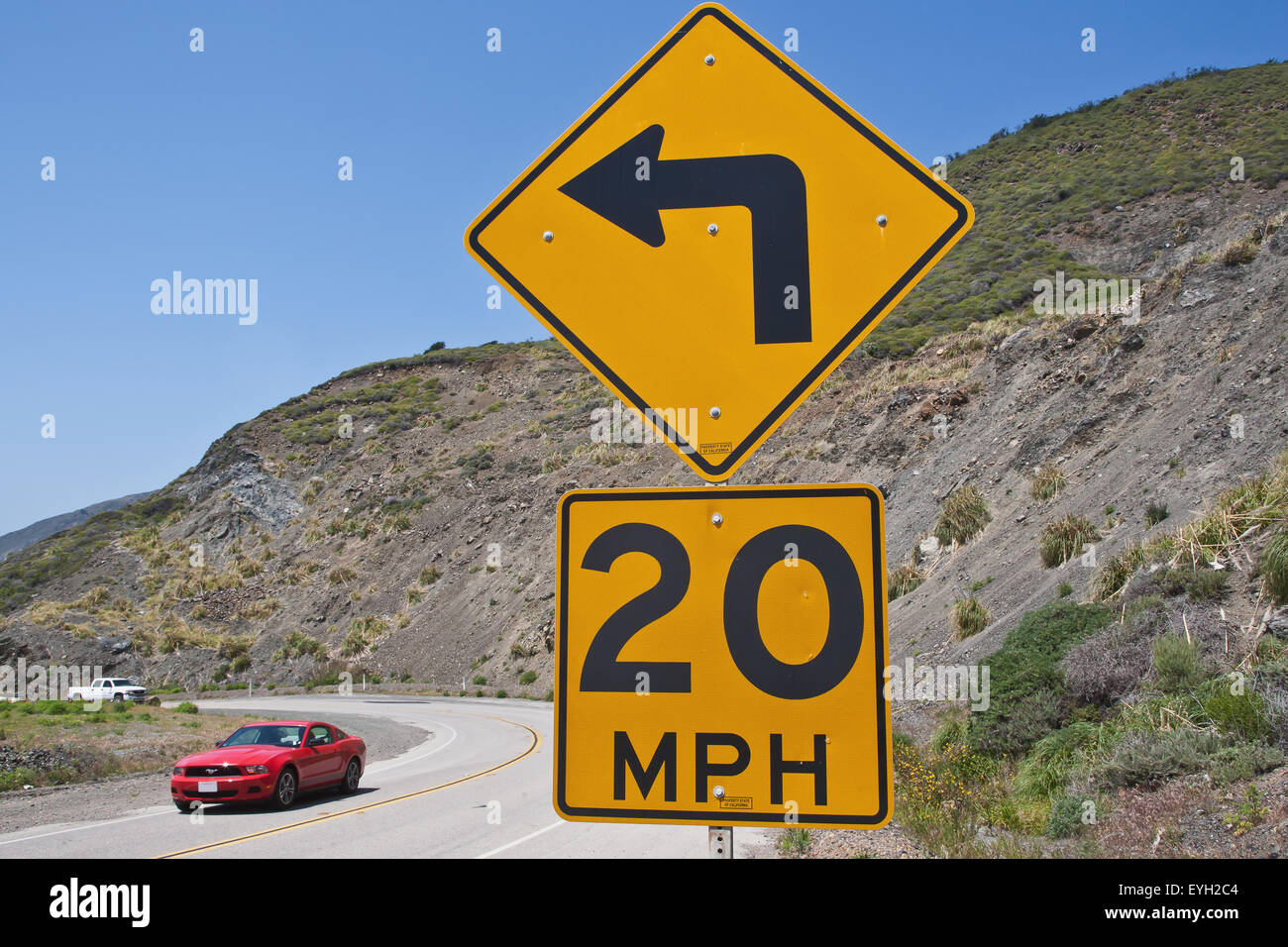 Speed Limit Sign; California, Usa Stock Photo Alamy