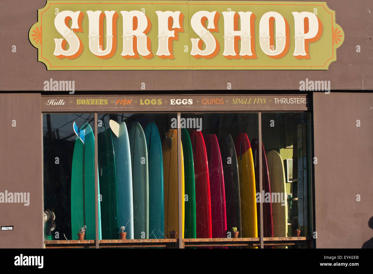 Surf Shop; California, Usa Stock Photo Alamy