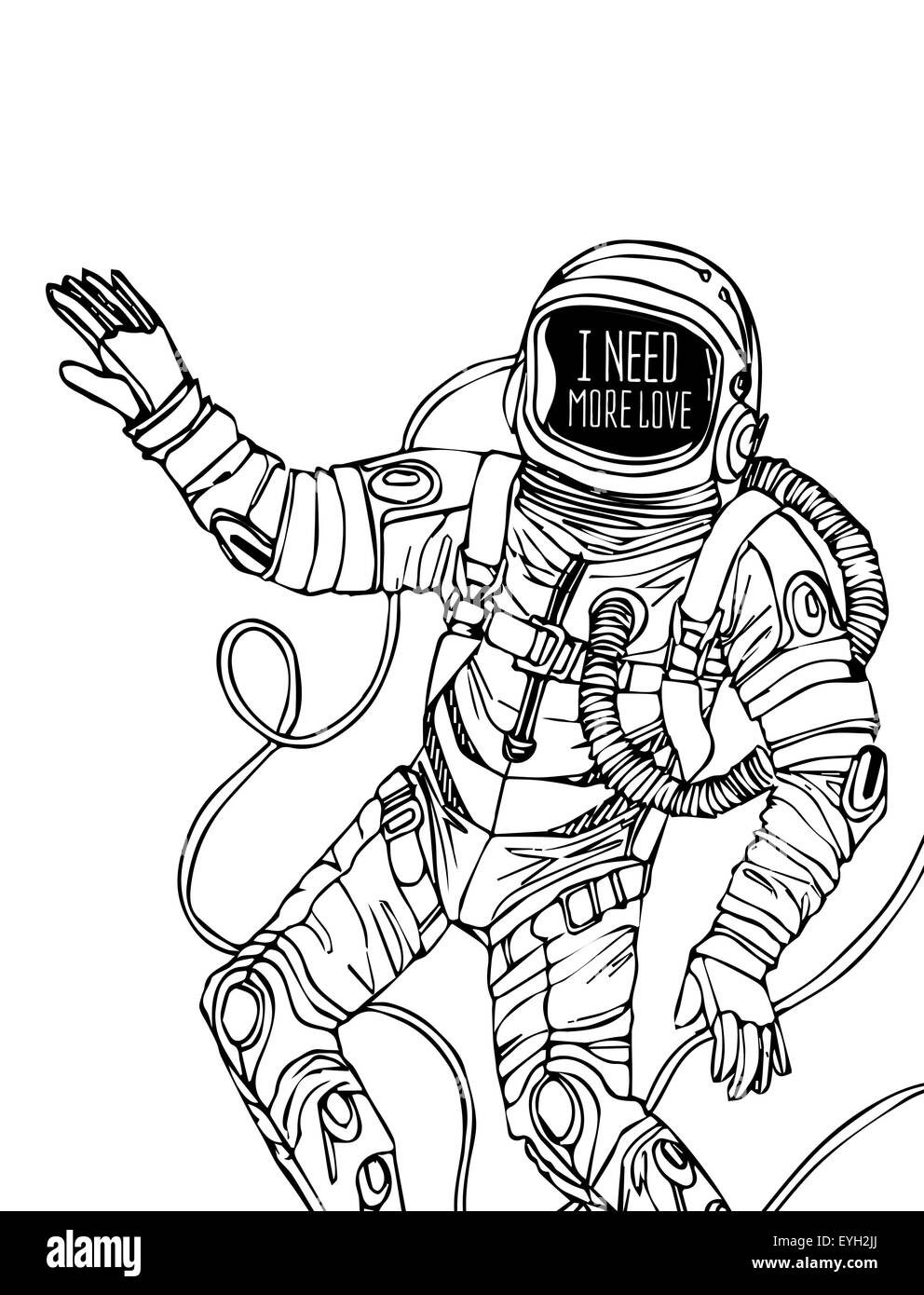 Space concept with astronaut Stock Vector Image & Art - Alamy