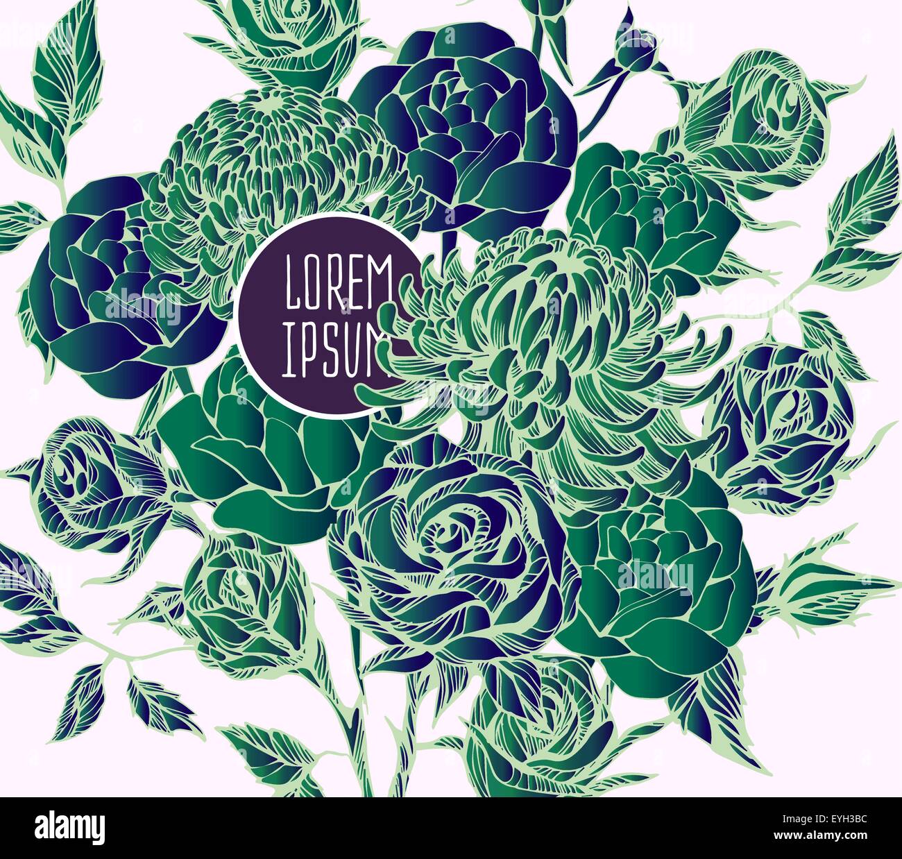 beautiful flower background art Stock Vector Image & Art - Alamy