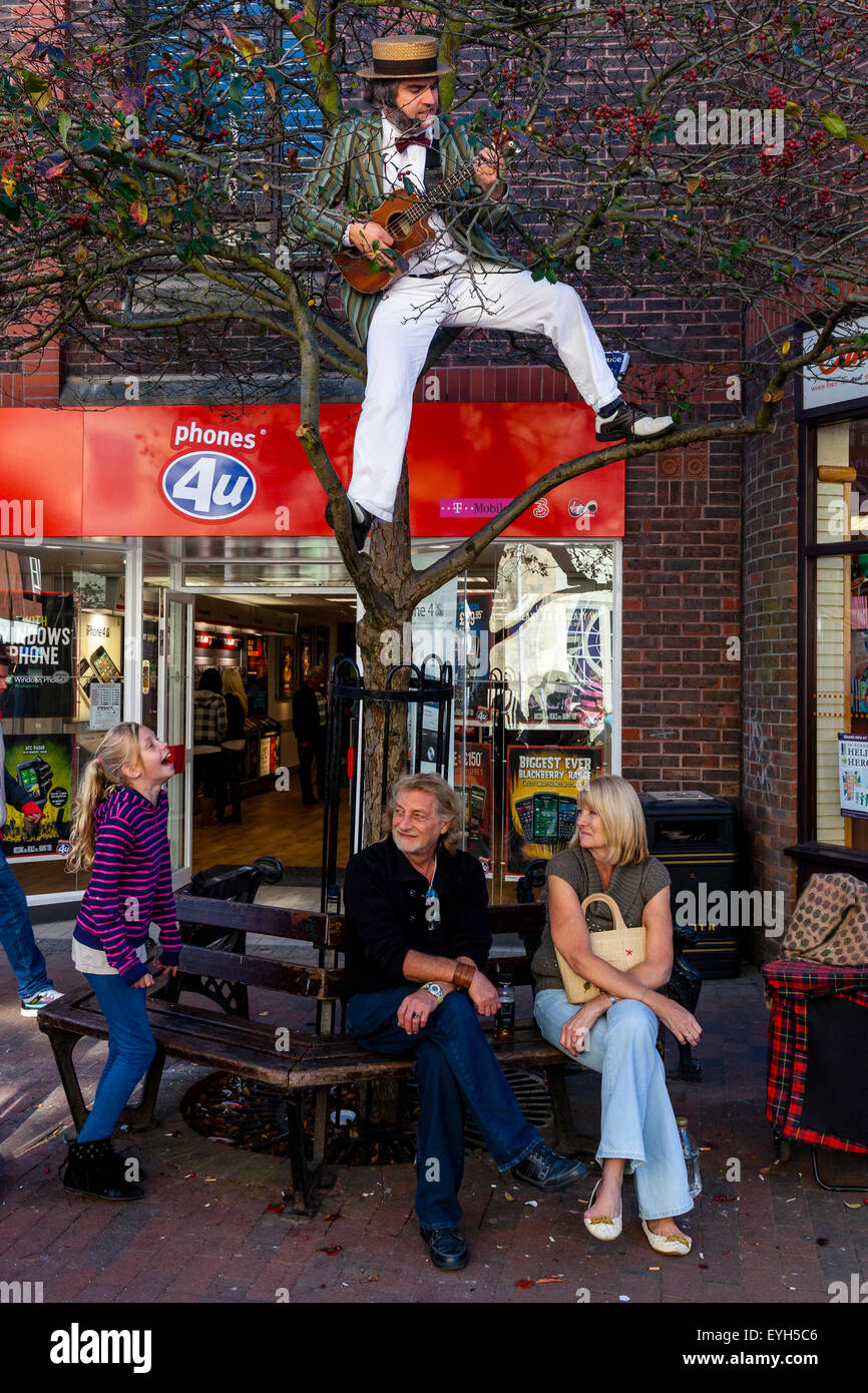 The Iron Boot Scrapers Steampunk Band Perform In Lewes Town Centre