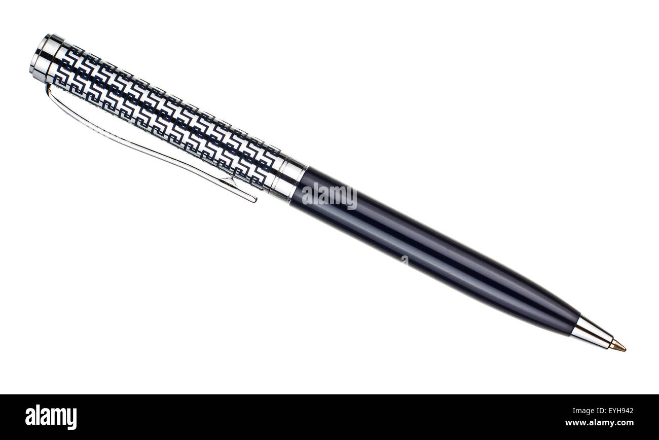 the black pen isolated on white background Stock Photo Alamy