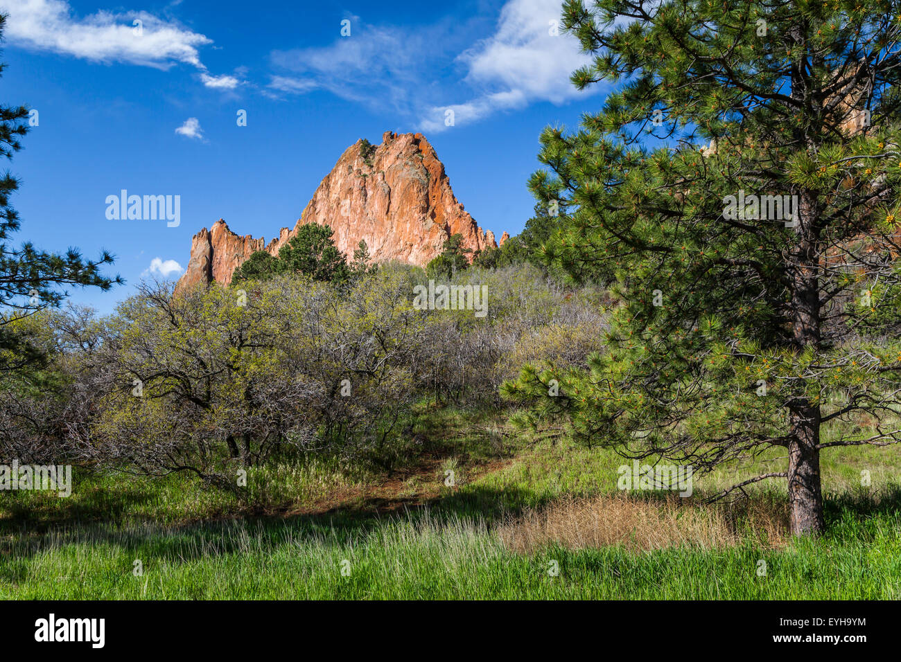 The rock formations in the Garden of the Gods National Natural Landmark