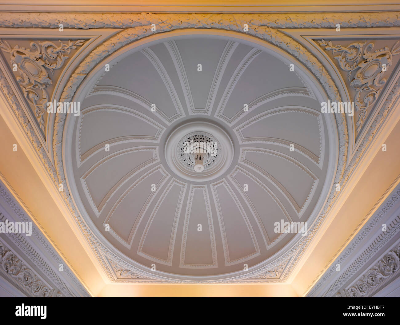 Ornate ceiling. Commerical stock portfolio (continued), na, United Kingdom. Architect: na, 2015. Stock Photo