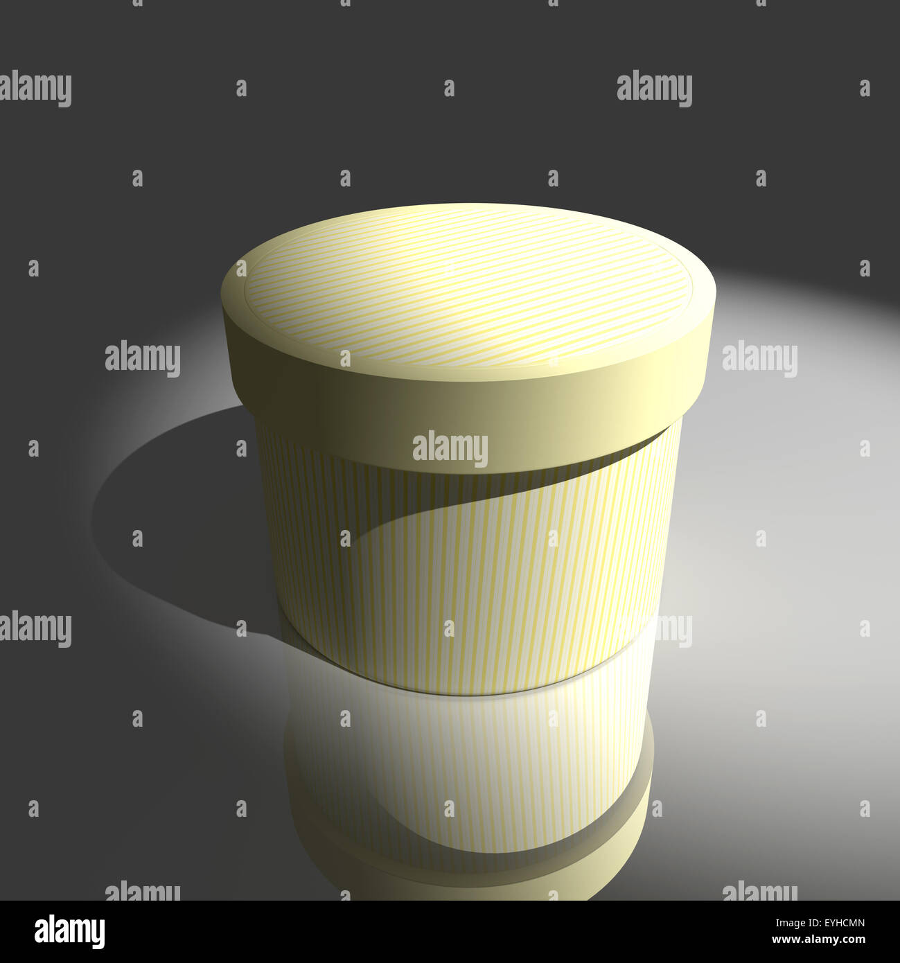 3d rendering of a gift stamped box Stock Photo - Alamy