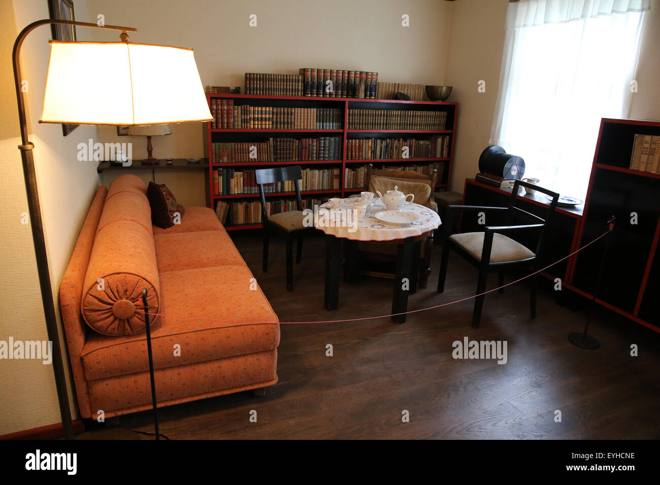 A View Of The Living Room Of German Writer Hans Fallada At The