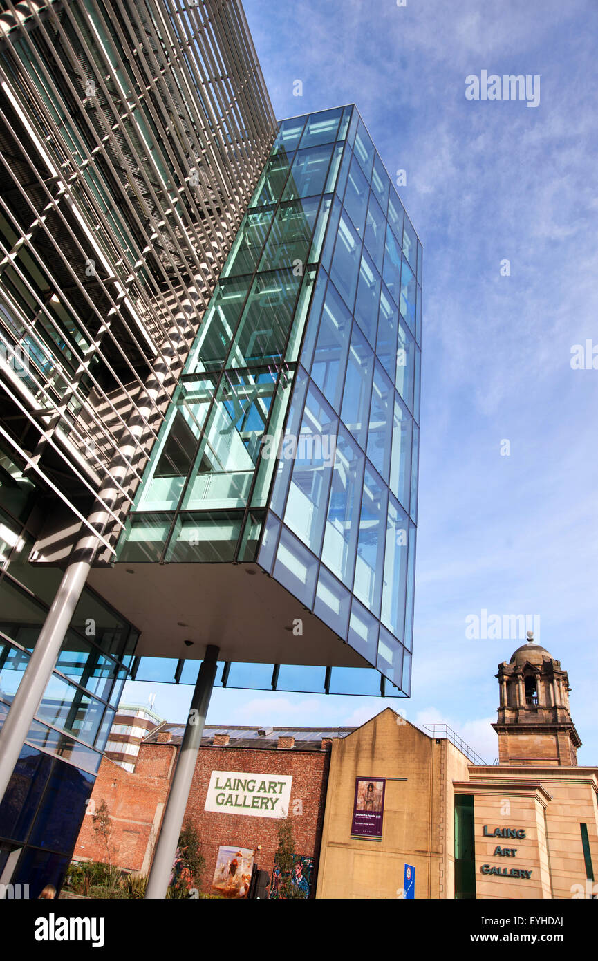 Laing Art Gallery and Central Library, NewcastleuponTyne Stock Photo
