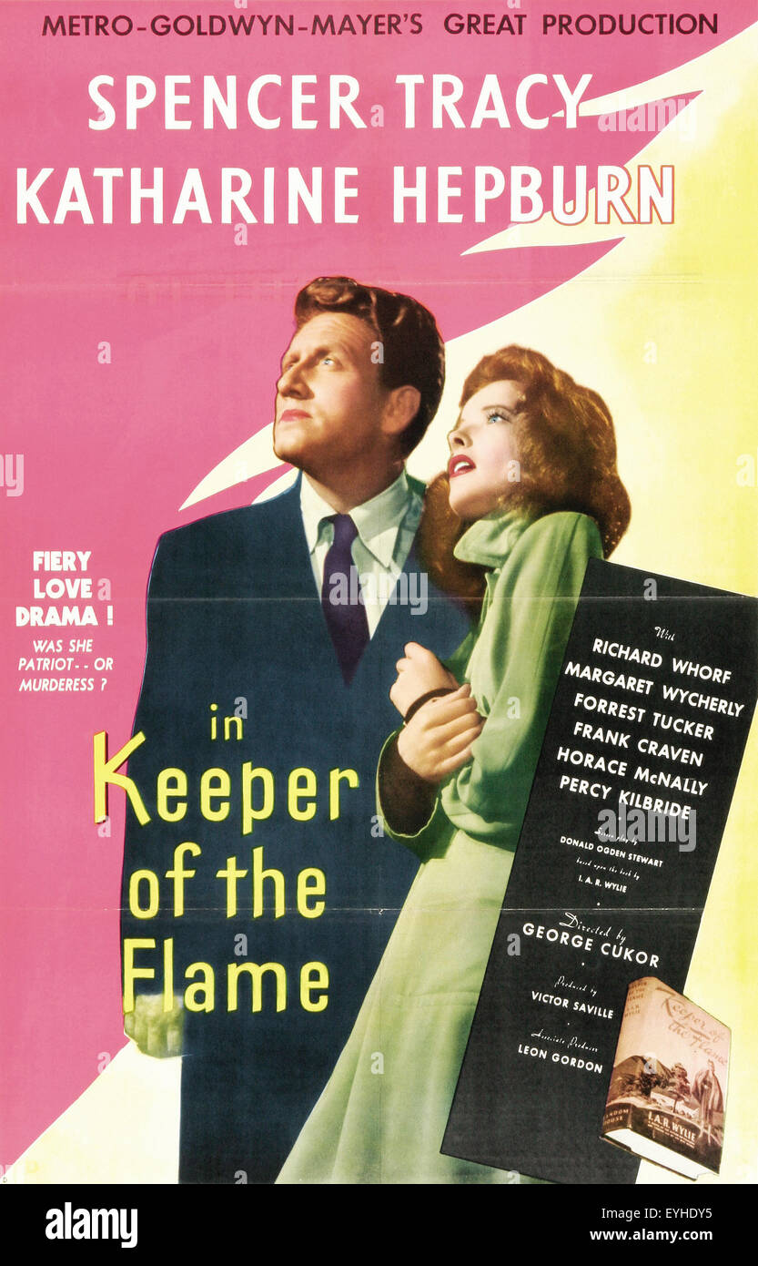 Poster Keeper of the Flame Movie Poster Stock Photo Alamy