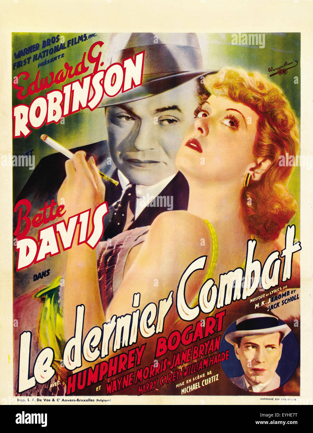 Kid Galahad 1937 Edward G Robinson French Movie Poster Stock