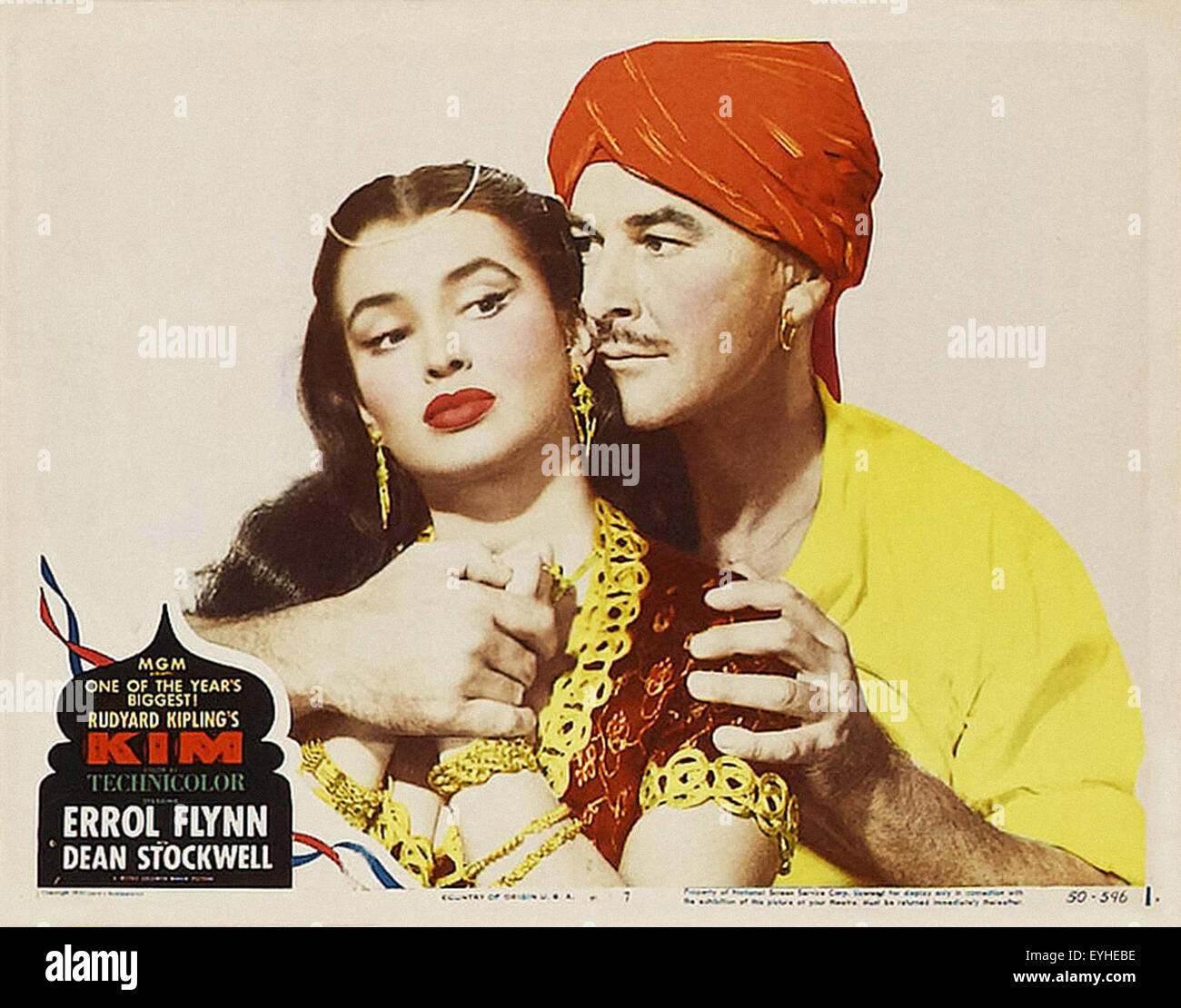 Kim - Errol Flynn - Movie Poster Stock Photo - Alamy