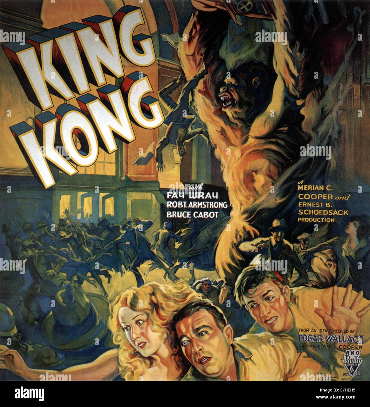 King Kong - 1933 - Movie Poster Stock Photo
