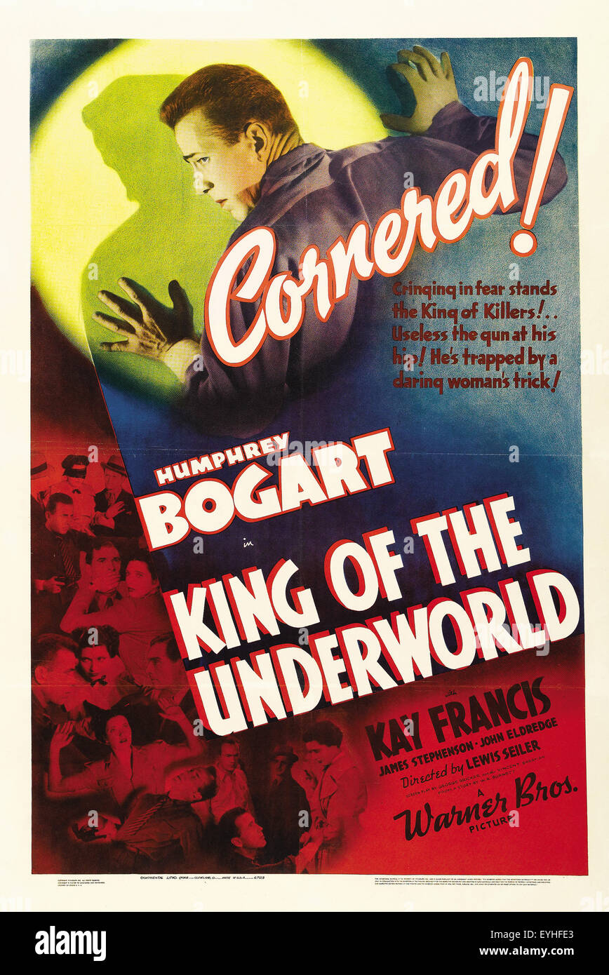 King of the Underworld --  Movie Poster Stock Photo