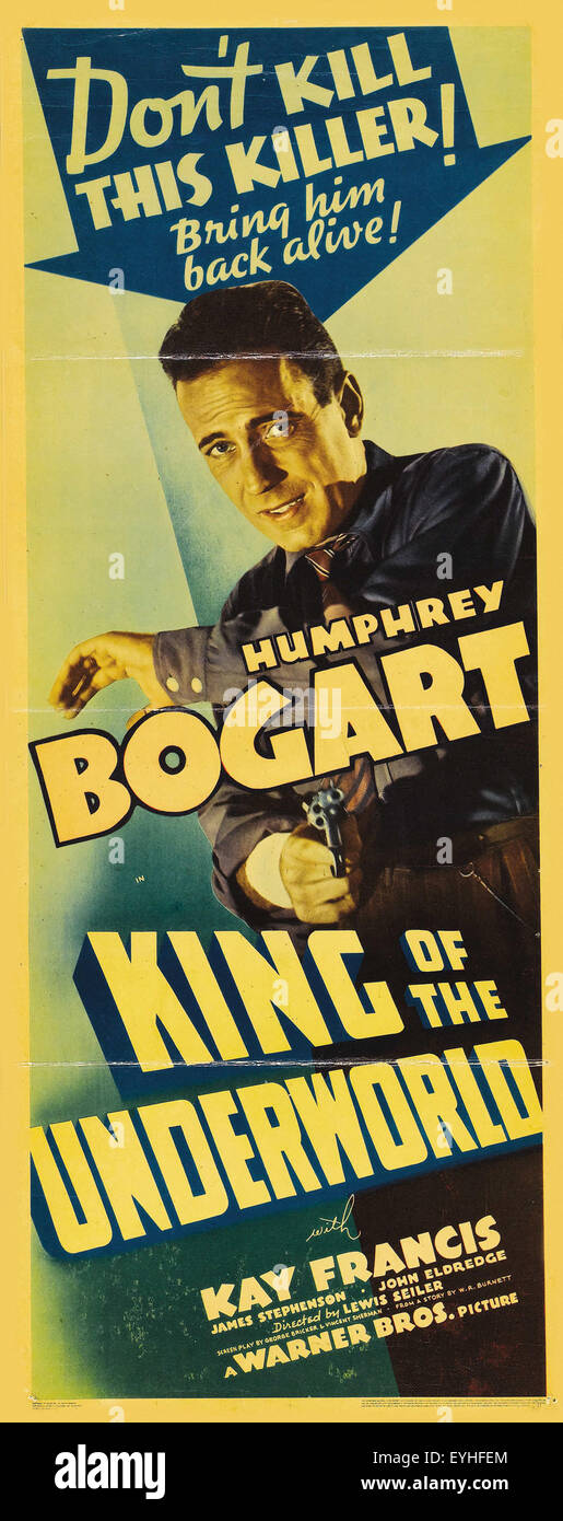 King of the Underworld - Movie Poster Stock Photo