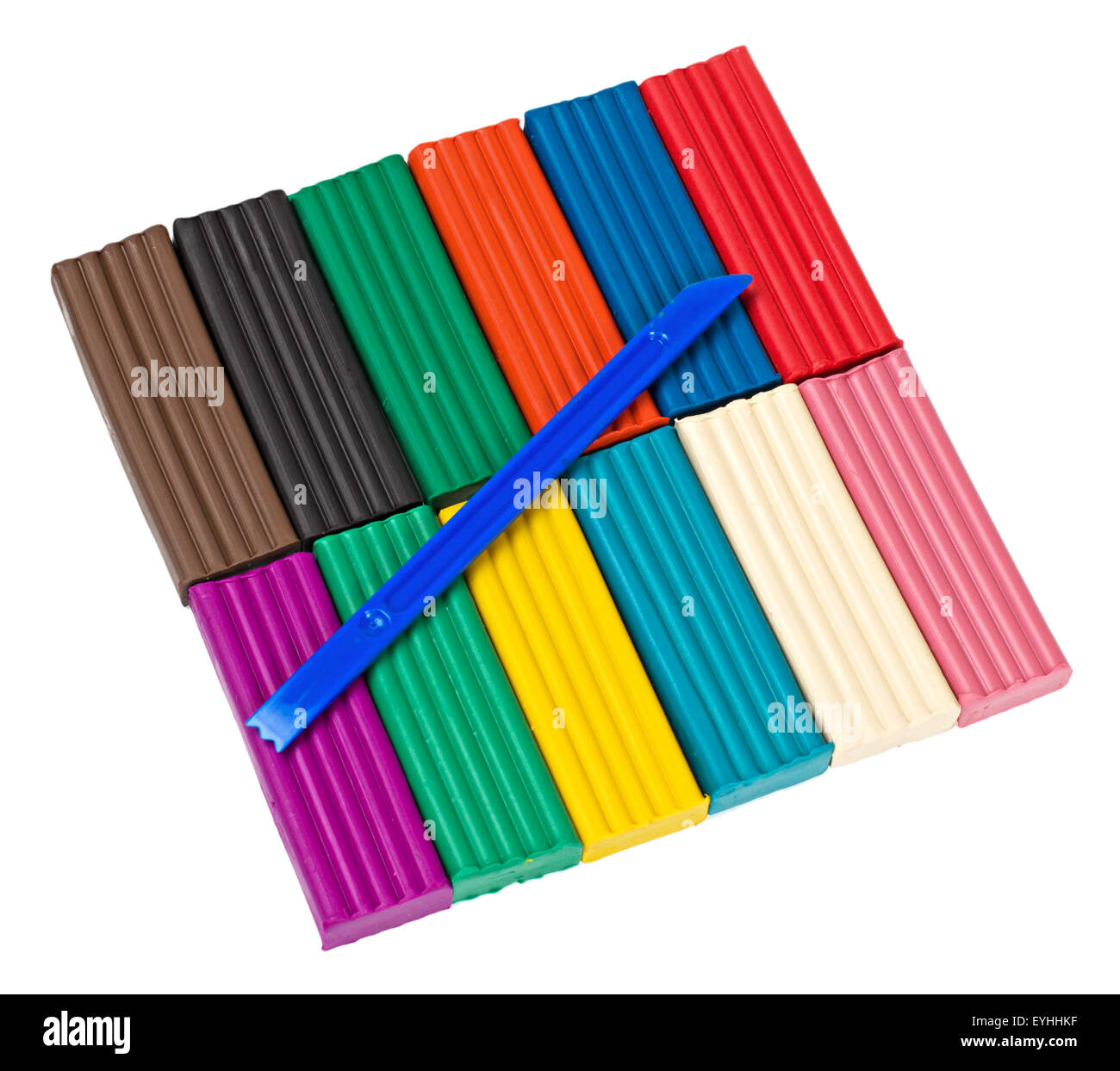 the plasticine set isolated on white background Stock Photo - Alamy