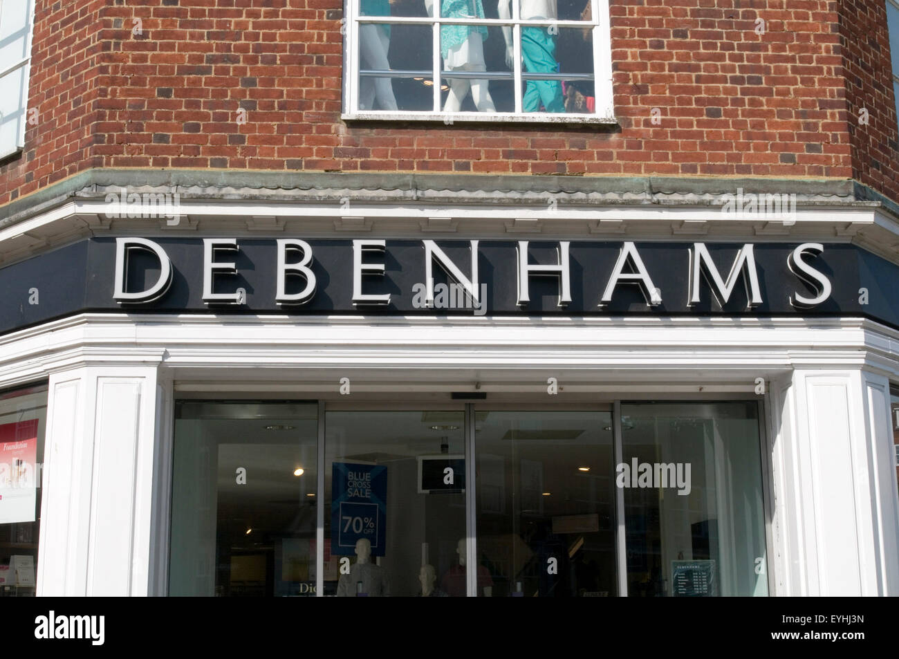 debenhams department shop shops store stores cgain retail retailer high street uk Stock Photo
