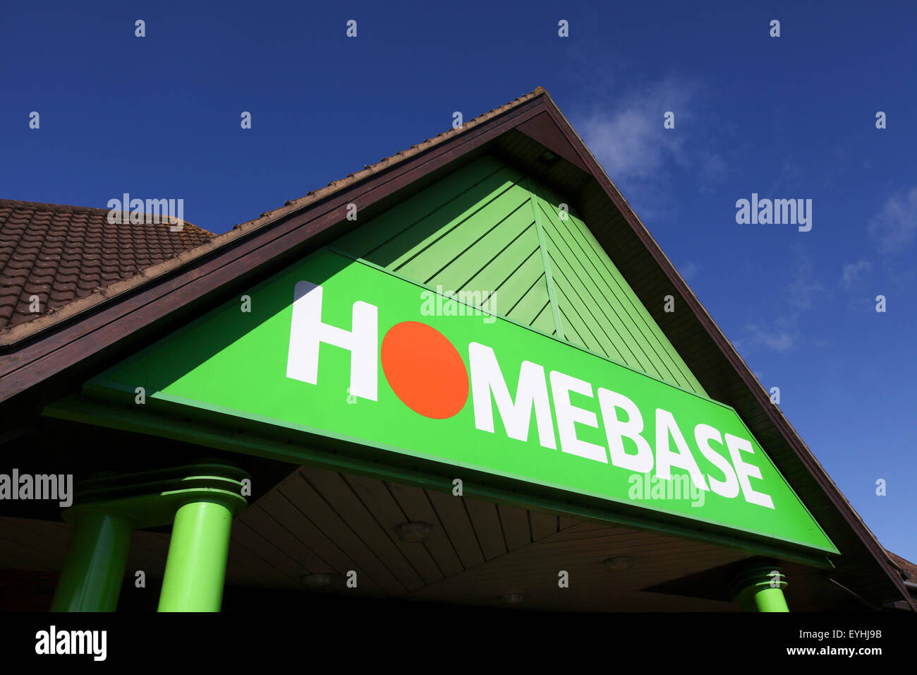 Exterior of a Homebase store in Southampton Stock Photo