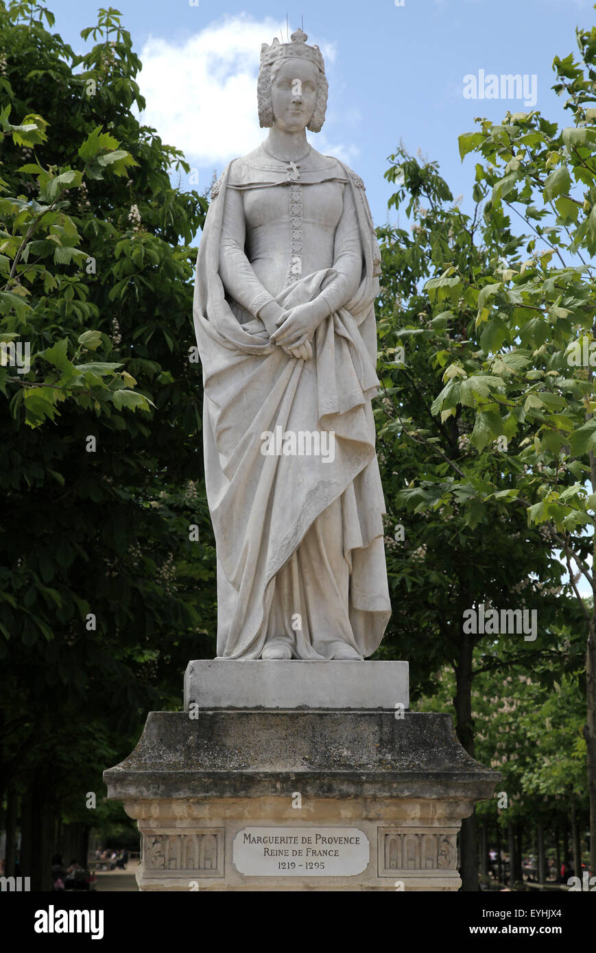 Margaret of Provence 1221 – 1295  Queen of France.in Luxembourg Garden Jardin du Luxembourg in Paris France Stock Photo