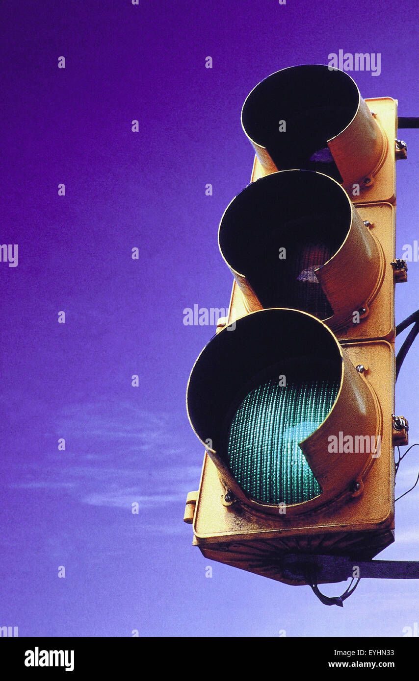 Hamburg, Germany, Traffic light green Stock Photo