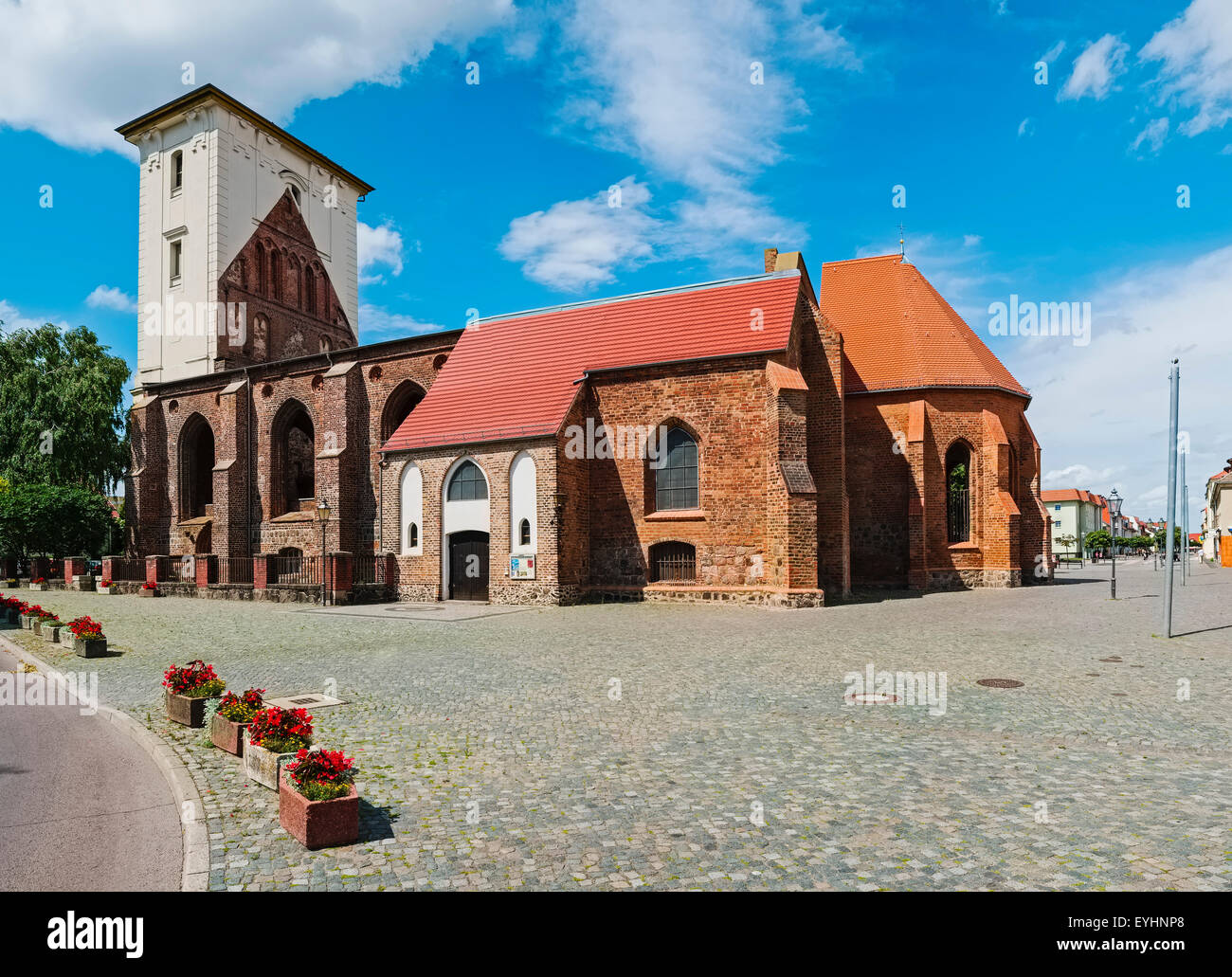 St. Mary's Church in Wriezen, Brandenburg, Germany Stock Photo