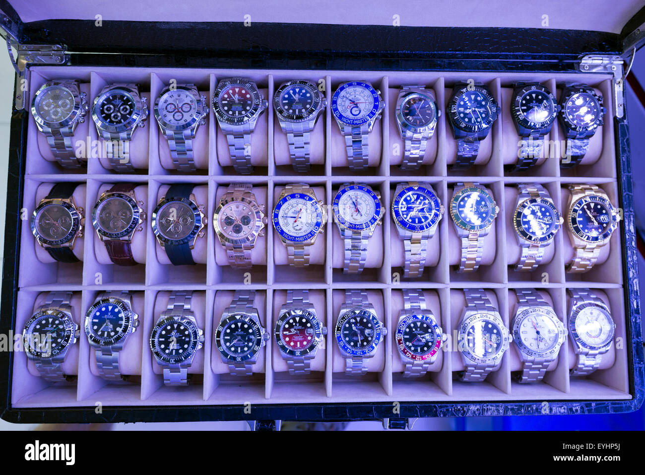 Counterfeit Luxury Watches, Ho Chi Minh, Vietnam Stock Photo Alamy