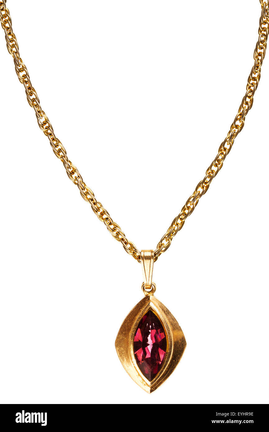 Ruby pendant hi-res stock photography 