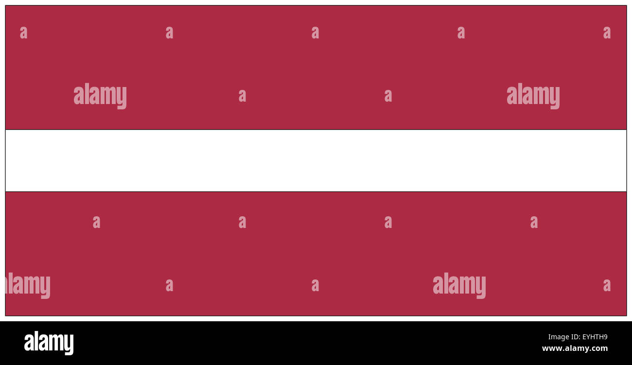 Fahne: Lettland/ flag: Latvia. Stock Photo