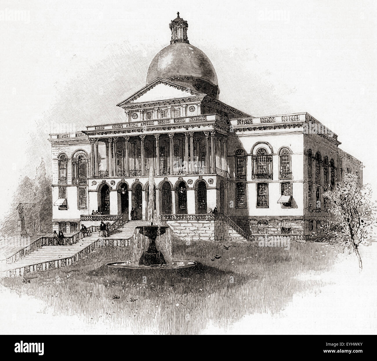 The Massachusetts State House, aka Massachusetts Statehouse or the 