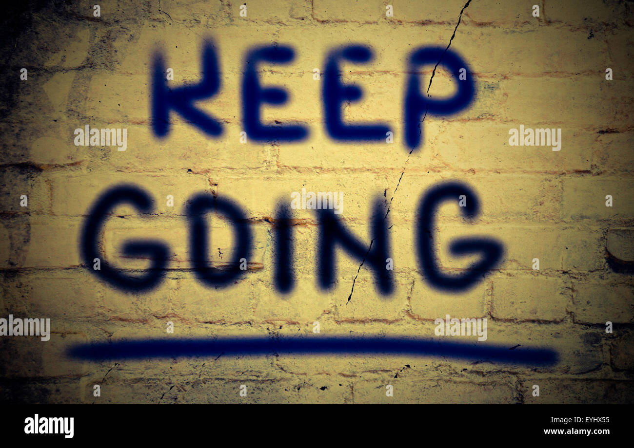 Keep Going Concept Stock Photo