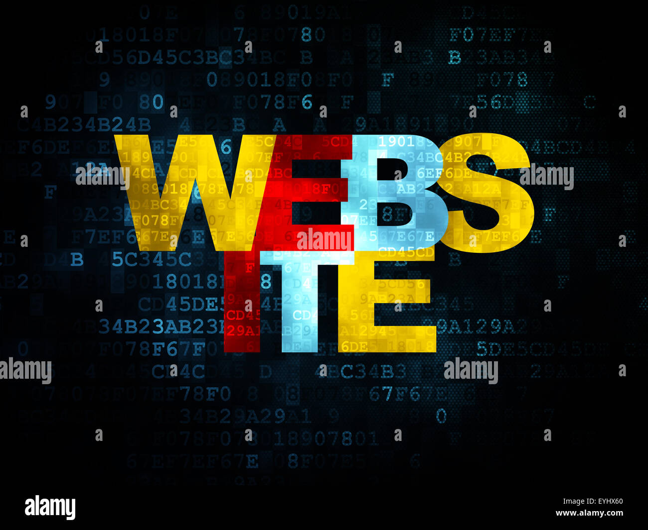 Web development concept: Website on Digital background Stock Photo - Alamy