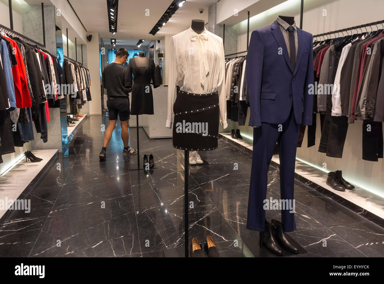 Paris, France, Inside Display, Luxury Clothes Design Shopping, (Rue ...