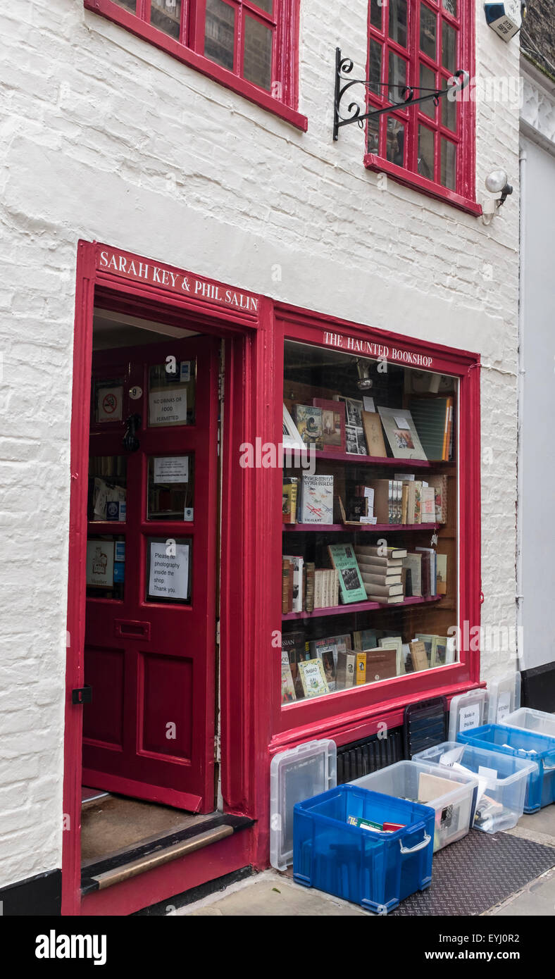 The Haunted Bookshop St Edwards Passage Cambridge City Cambridgeshire England UK Stock Photo