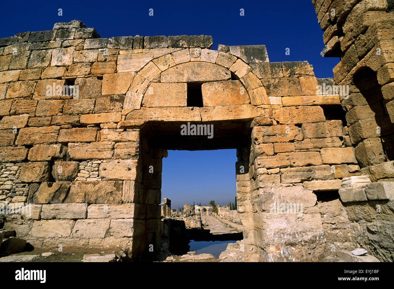 Turkey, Hierapolis, Byzantine Gate Stock Photo