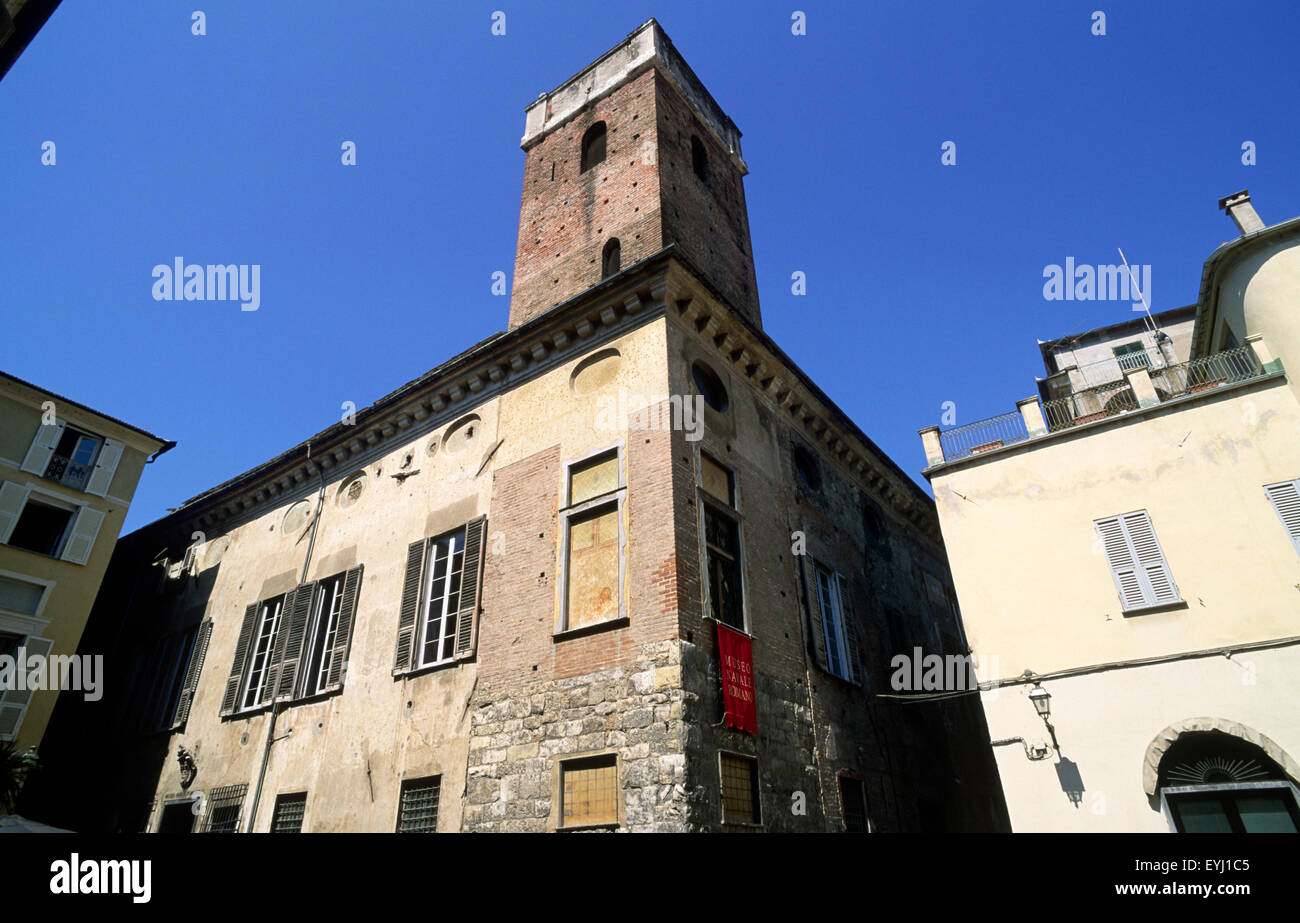 Italy, Liguria, Riviera di Ponente, Albenga, Roman Naval Museum Stock Photo