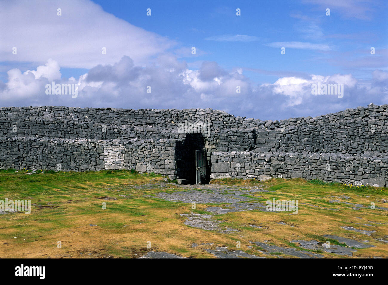 Ireland, County Galway, Aran Islands, Inishmore island, Dún Aengus Stock Photo