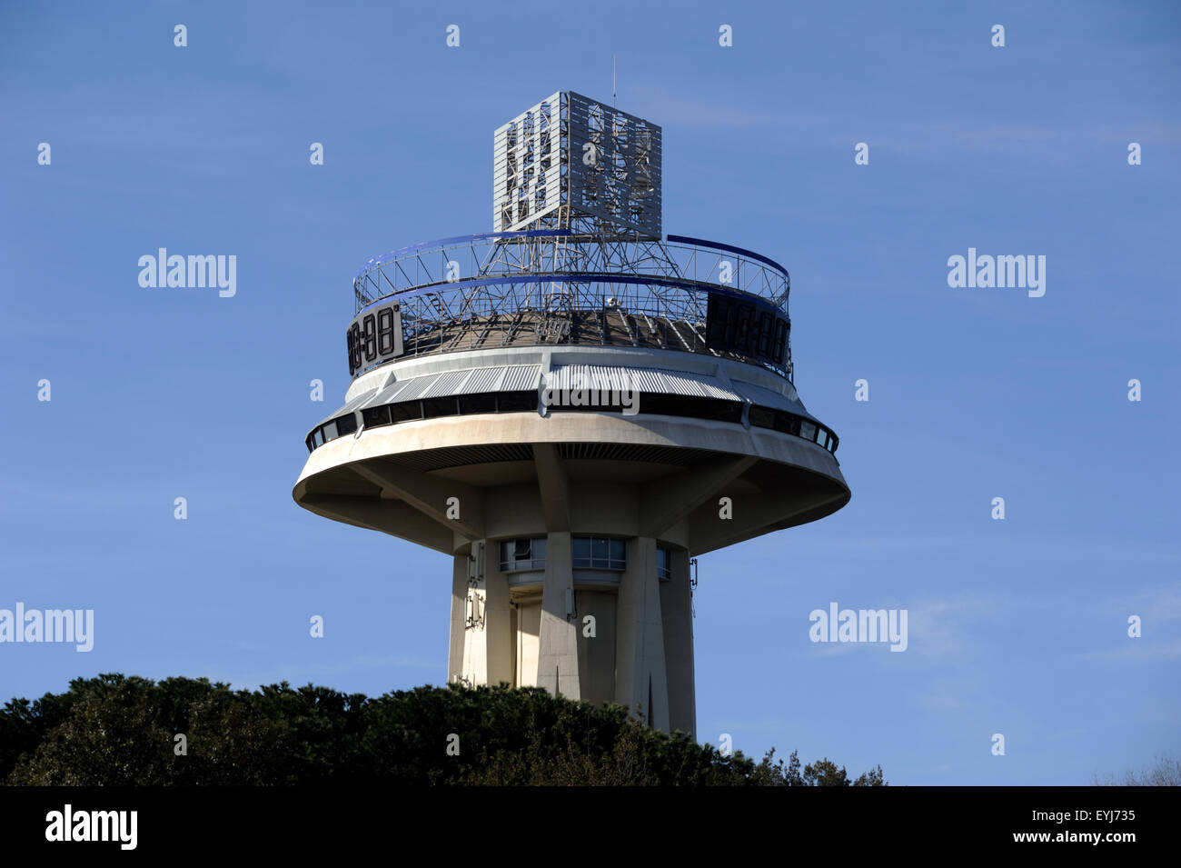 Italy, Rome, Eur, Il Fungo panoramic restaurant Stock Photo - Alamy