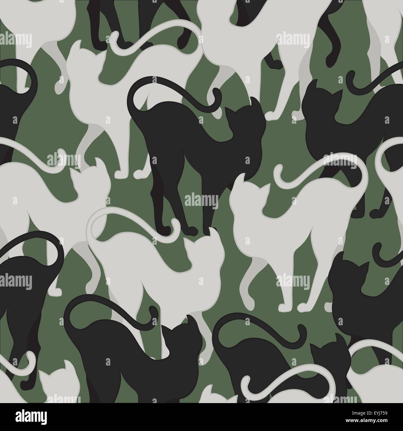 seamless background with cats Stock Vector Image & Art - Alamy