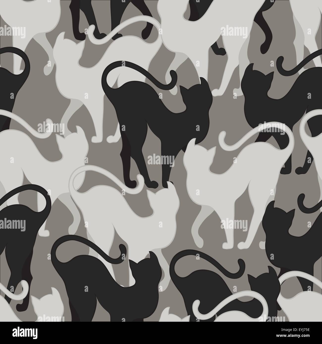 seamless background with cats Stock Vector Image & Art - Alamy