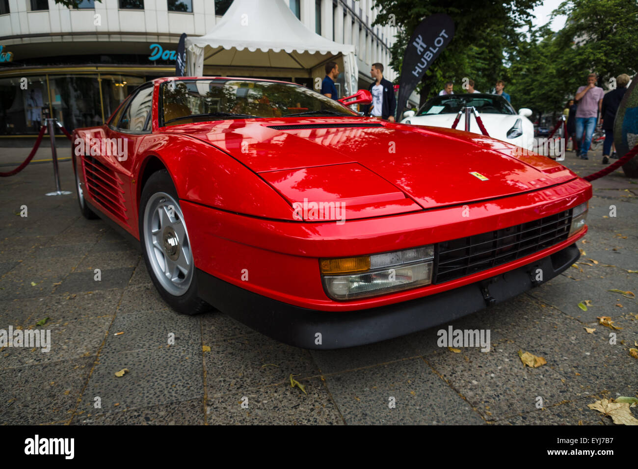 BERLIN - JUNE 14, 2015: Sports car Ferrari Testarossa (Type F110). The Classic Days on Kurfuerstendamm. Stock Photo
