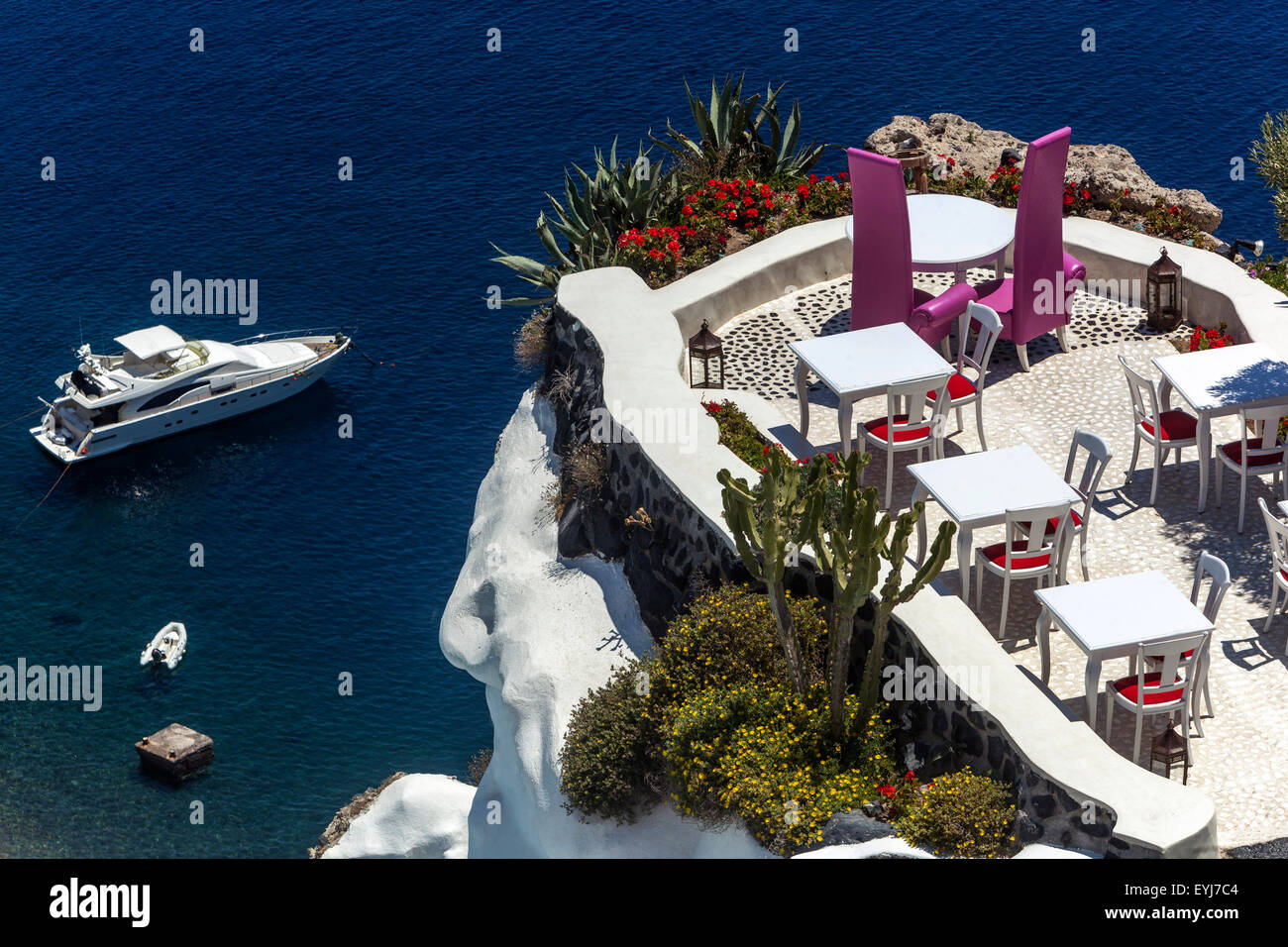 Luxury place sea view,restaurant bar cafe, Oia, Santorini, Greek ...