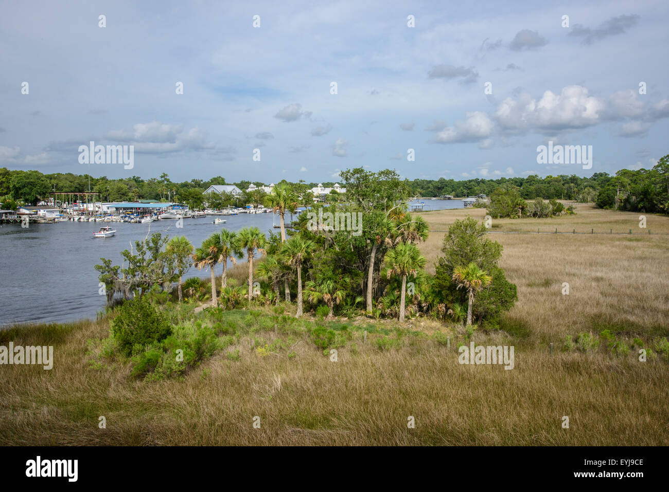 Town of Steinhatchee on Steinhatchee River, Florida Stock Photo Alamy