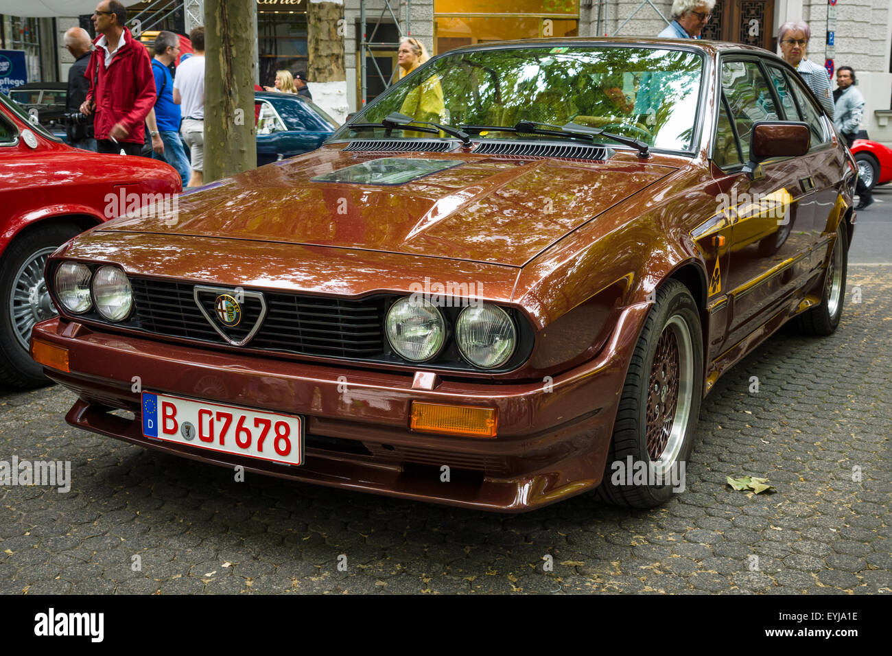 BERLIN - JUNE 14, 2015: Sports car Alfa Romeo GTV6. The Classic Days on Kurfuerstendamm. Stock Photo