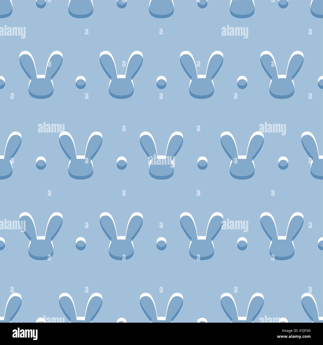 Blue Rabbit Pattern Desktop Background Vector seamless blue background with figures of rabbits Stock Vector ...