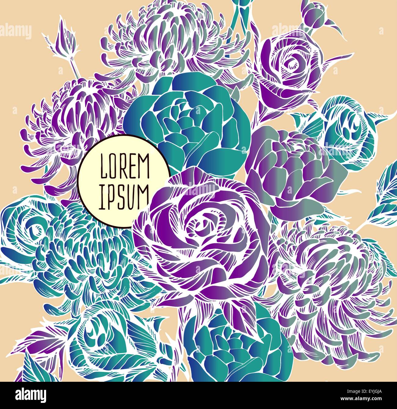 beautiful flower background art Stock Vector Image & Art Alamy