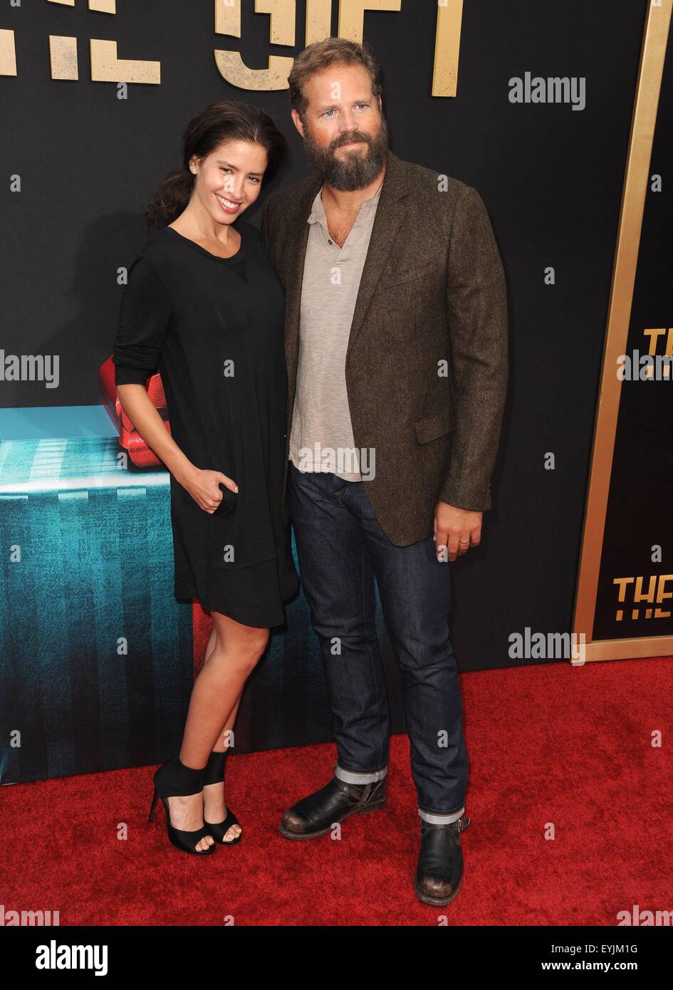 Los Angeles, CA, USA. 30th July, 2015. Mercedes Masöhn, David Denman at arrivals for THE GIFT Premiere, Regal Cinemas L.A. LIVE Stadium 14, Los Angeles, CA July 30, 2015. Credit:  Dee Cercone/Everett Collection/Alamy Live News Stock Photo