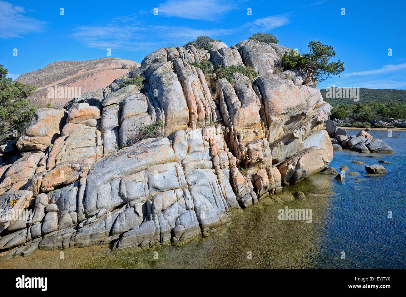 Sardinia,Italy: rocks and sea Stock Photo - Alamy