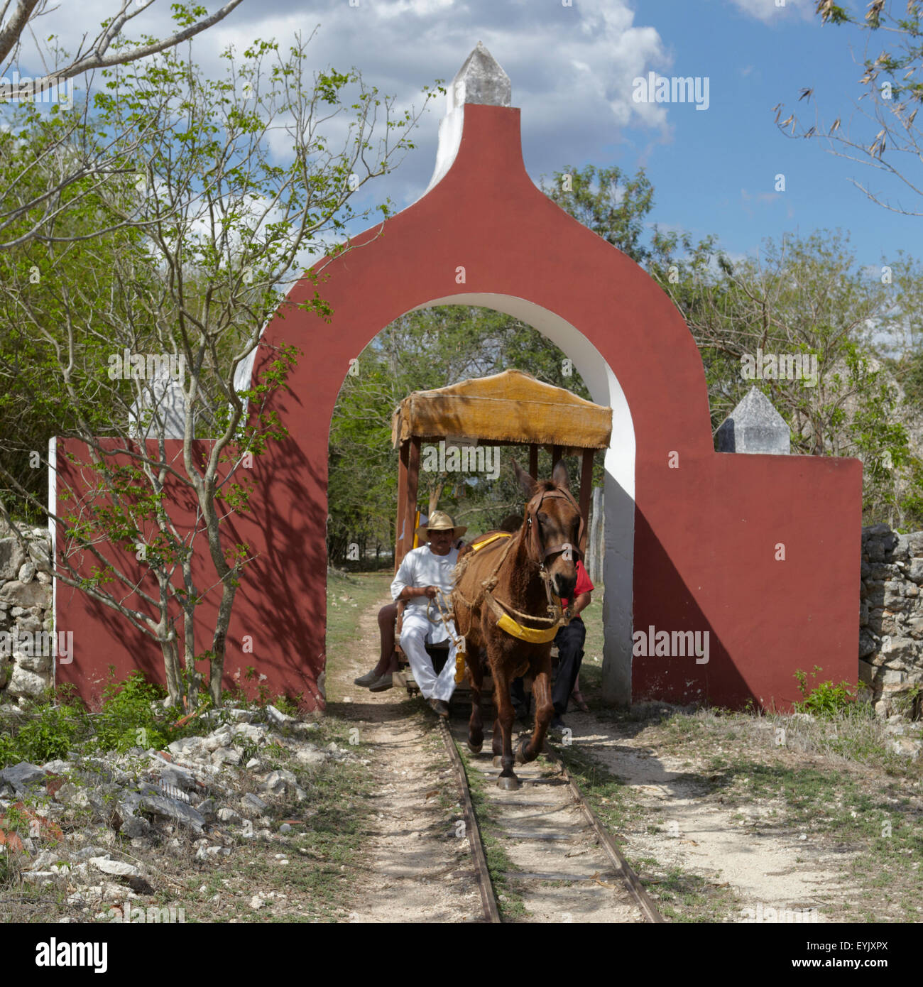 America, Mexico, Yucatán, Sotuta de Peón hacienda Stock Photo