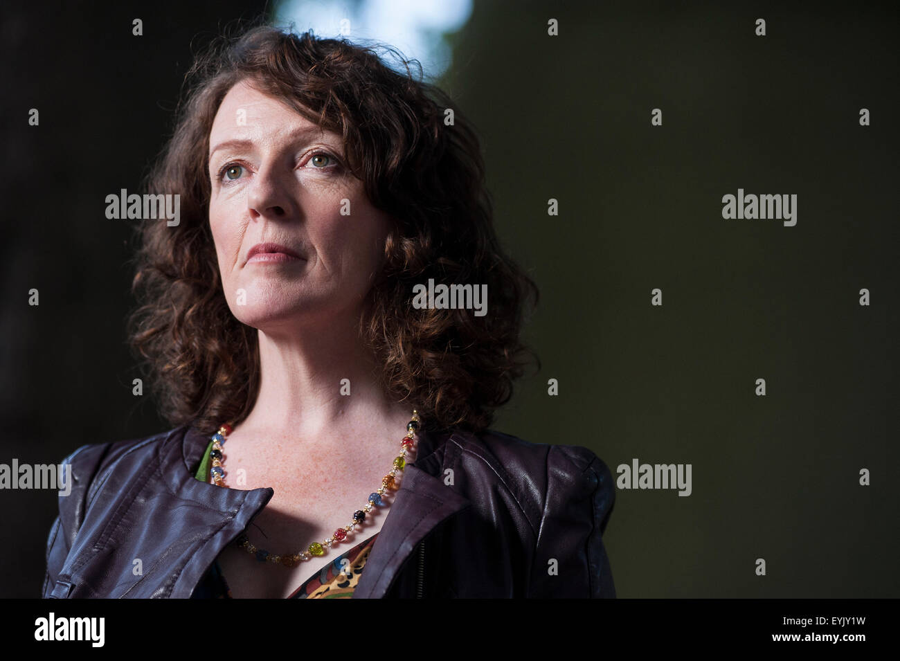 Award-winning actress, Michèle Forbes, appearing at the Edinburgh International Book Festival. Stock Photo