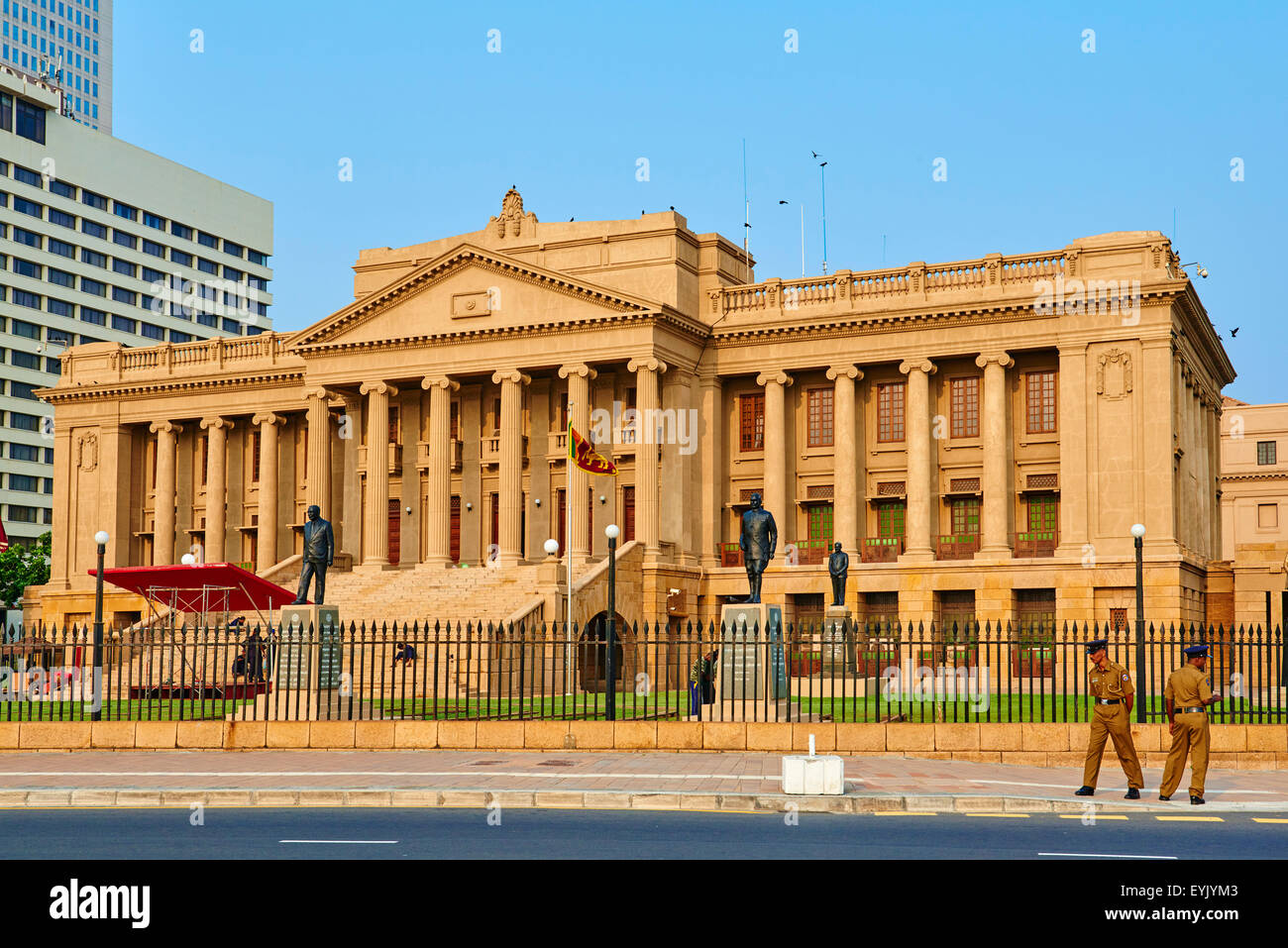 Sri Lanka, Colombo, Old city, Fort, Ancient Parliament Building Stock Photo
